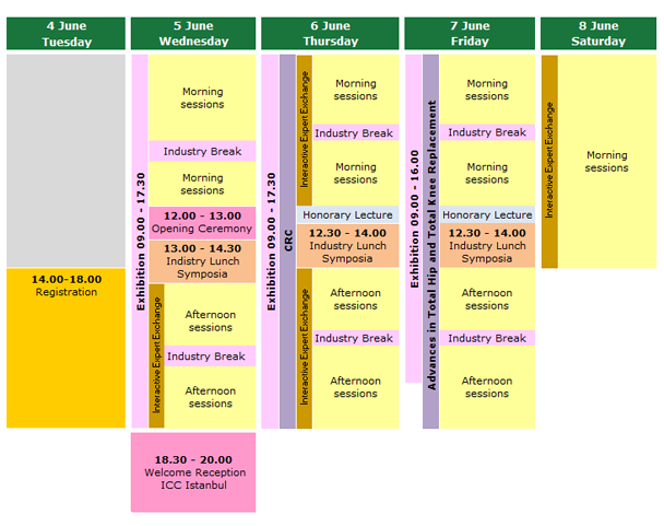 Schedule-at-a-glance