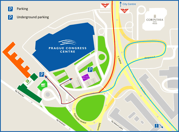 Prague Congress Centre parking facilities