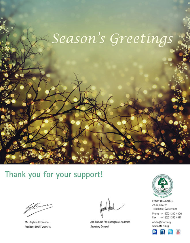 Season's Greetings from EFORT