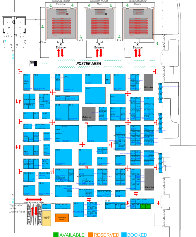 17th EFORT Annual Congress Geneva 2016 Exhibition FINAL Floor Plan (PDF document, 1 page, 275kb) - Updated as of 18 May 2016