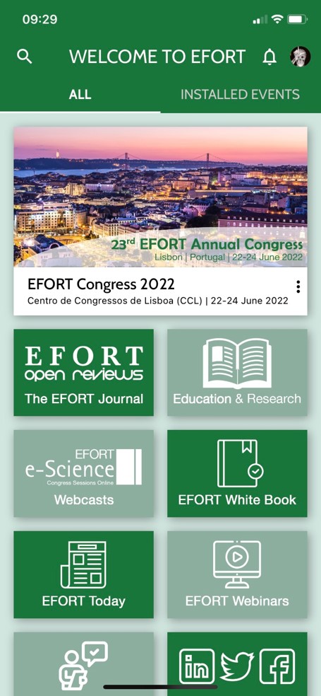 EFORT Corporate App Homepage